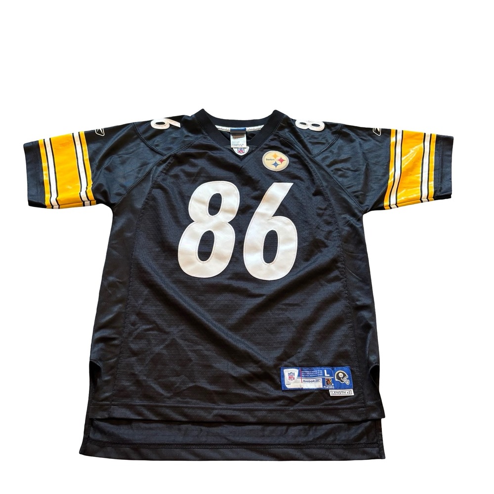 Reebok Pittsburgh Steelers Hines Ward 86 Youth Jersey Black Size Large 14-16